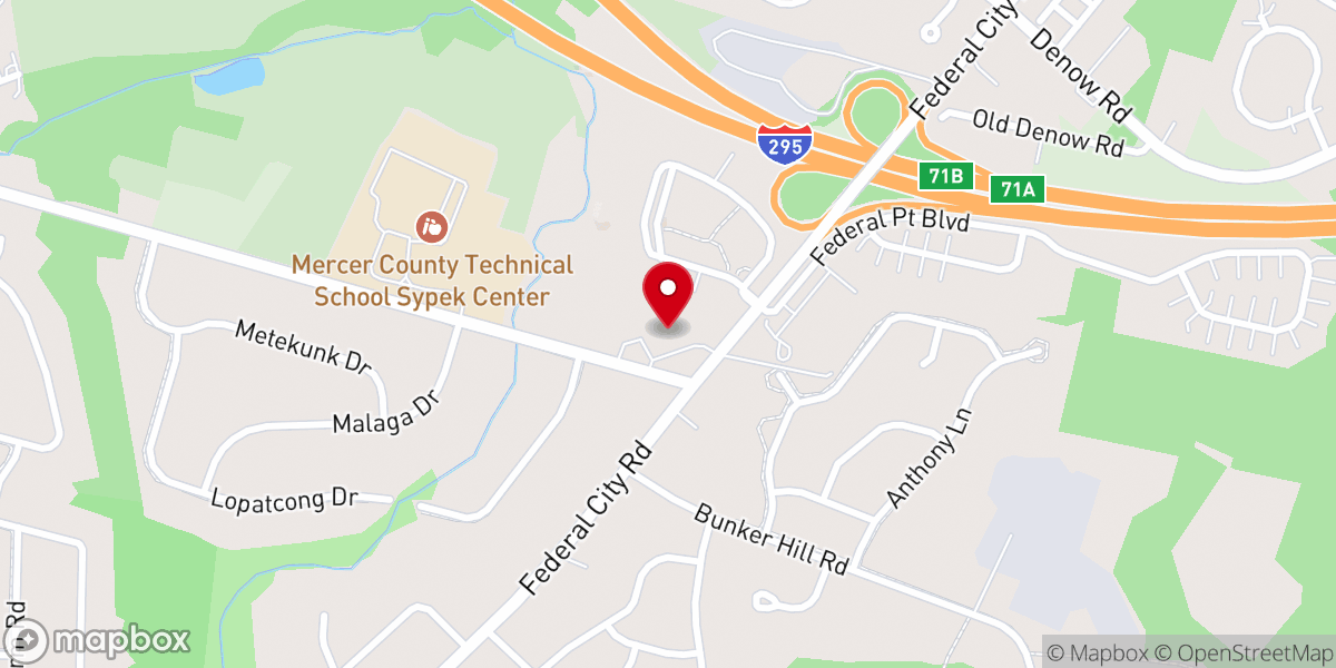 Map showing location of Grace Community Church of the Nazarene