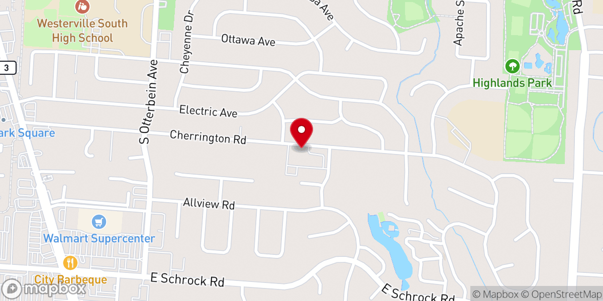 Map showing location of Westerville Church of the Nazarene