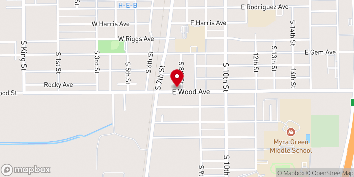 Map showing location of Mt Calvary Lutheran Church
