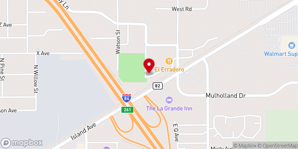 Map showing location of New Hope Christian Church