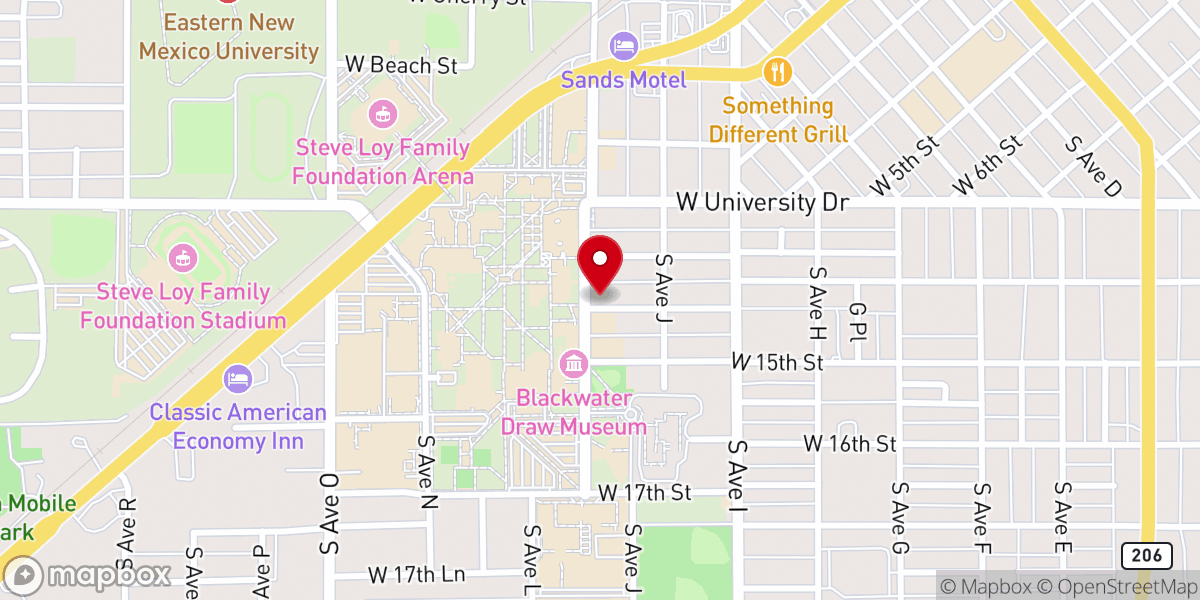 Map showing location of Wesley Foundation