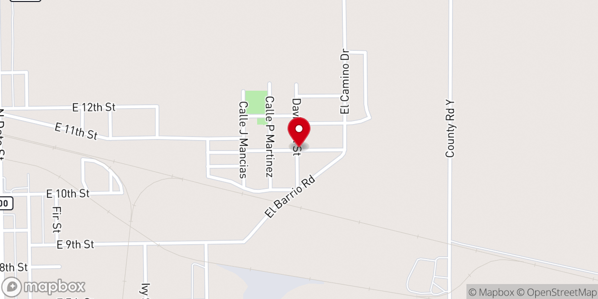 Map showing location of Victory Chapel Church
