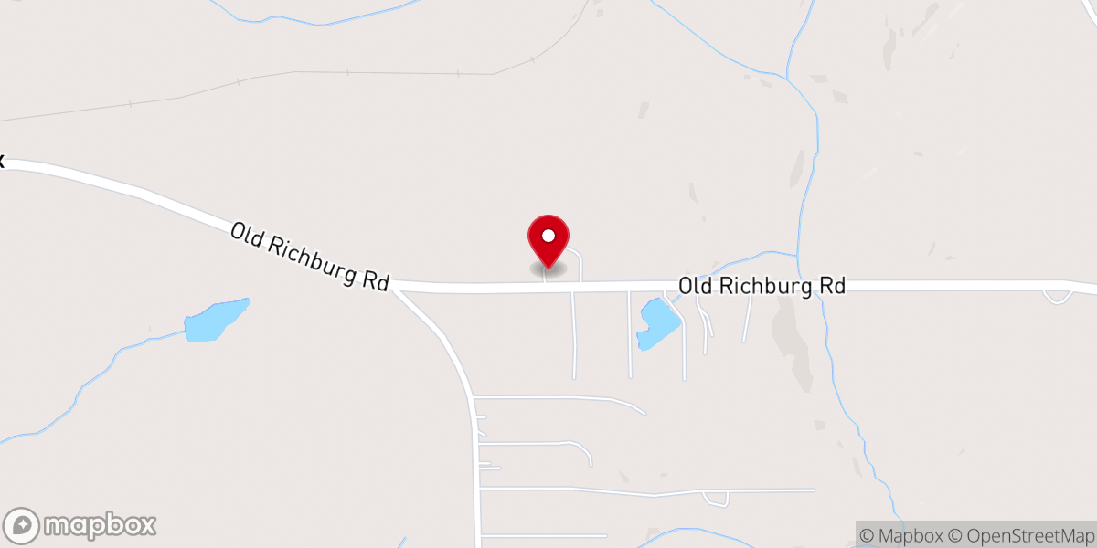 Map showing location of Saint Phillips Baptist Church