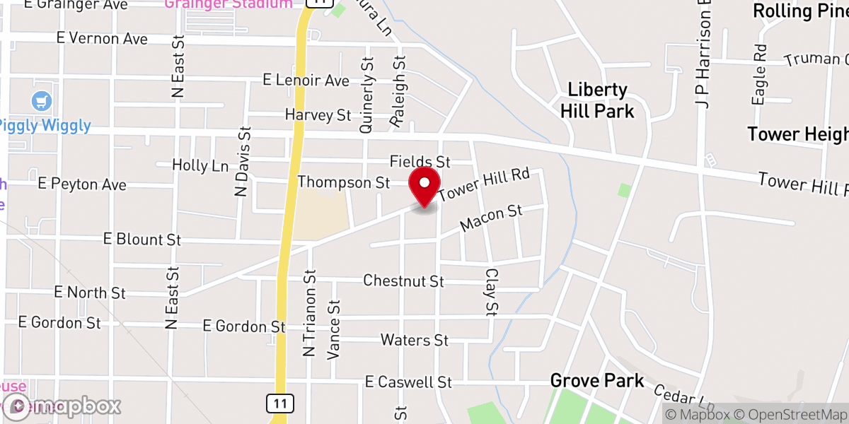 Map showing location of Mt Calvary Holy Church Mission
