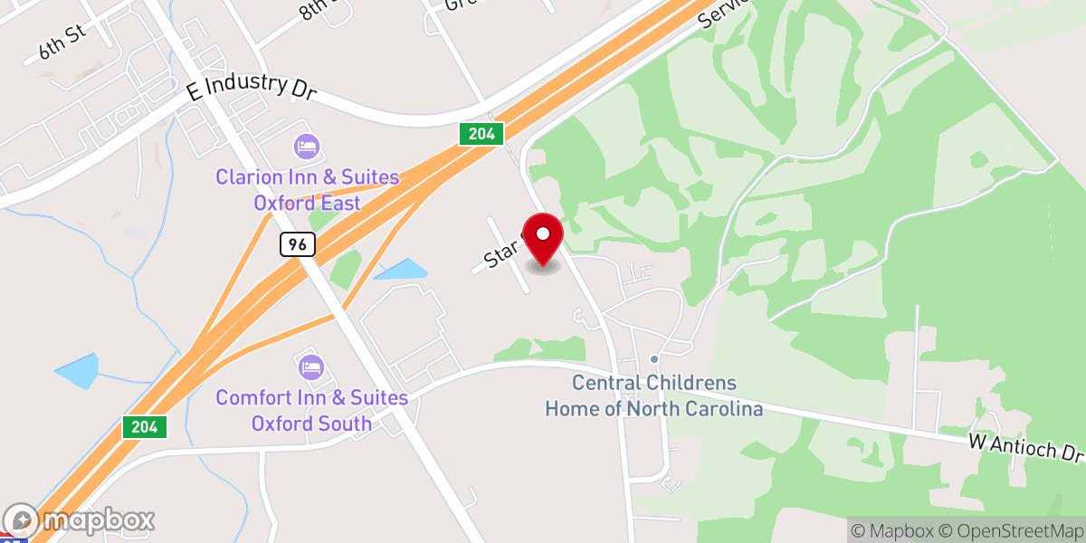 Map showing location of Raleigh Road Church