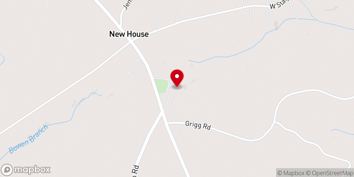 Map showing location of Sandy Plains Baptist Church
