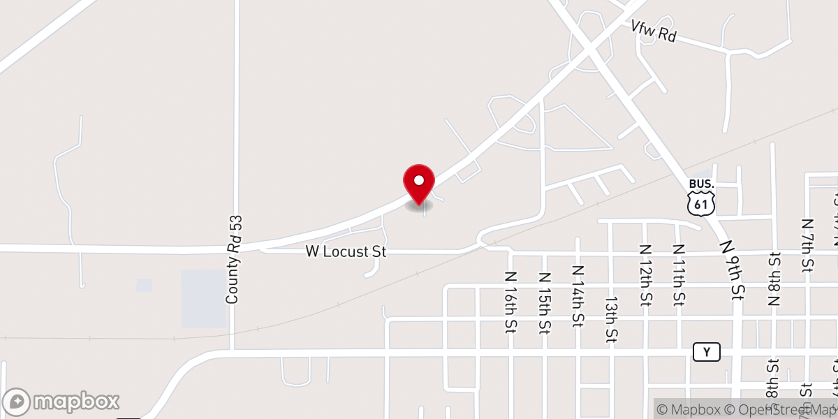 Map showing location of Cornerstone Christian Church