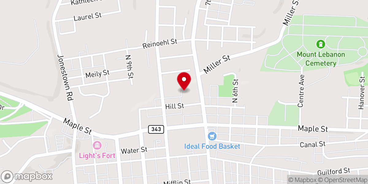 Map showing location of River of Life Church of God