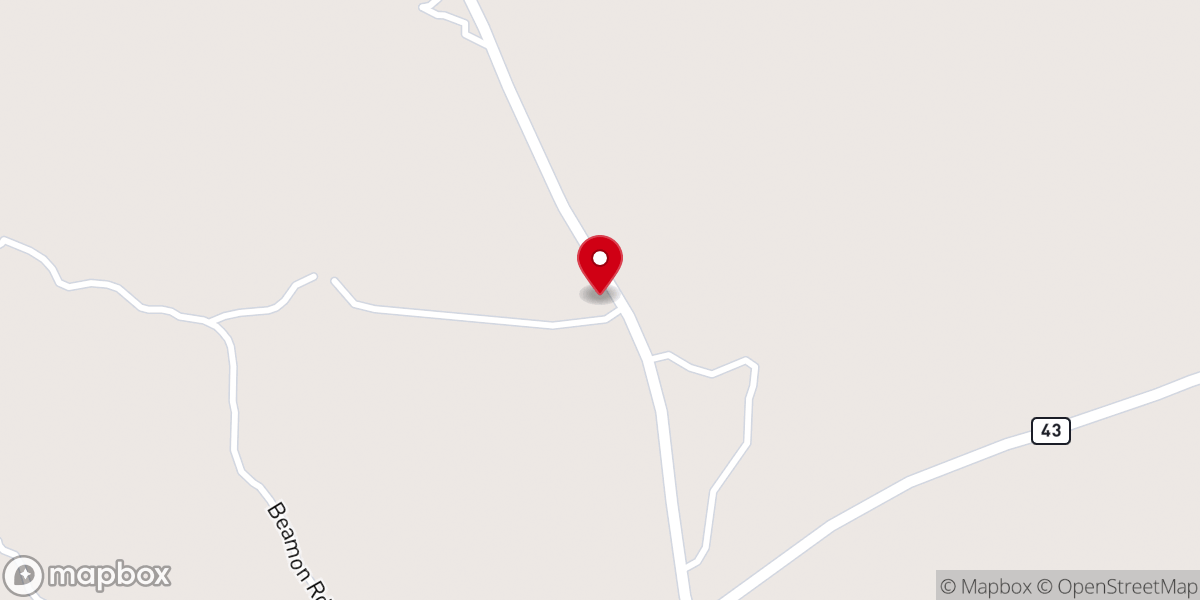 Map showing location of Clarks Chapel Missionary Baptist Church