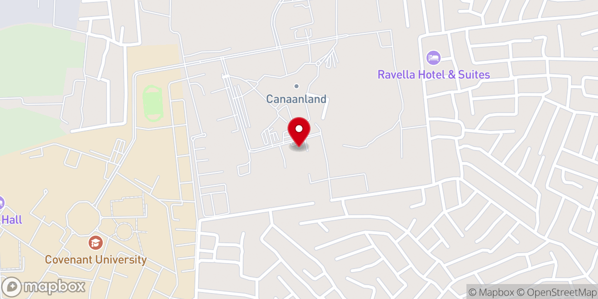 Map showing location of Word of Faith Bible Institute Secretariat
