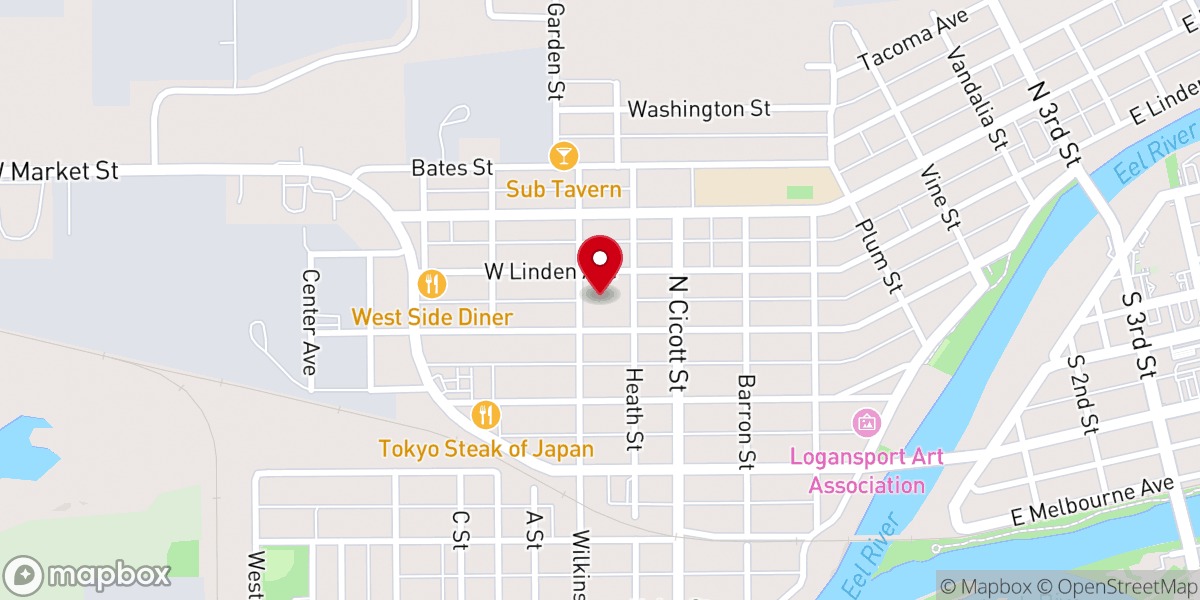 Map showing location of Salvation Army