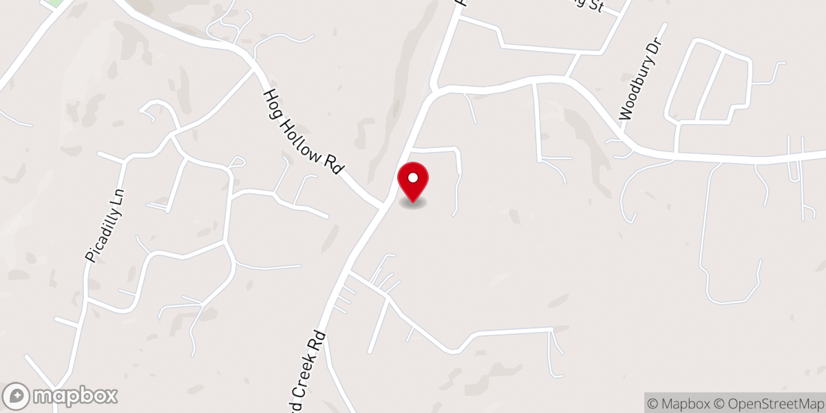 Map showing location of Douglas Shed Church
