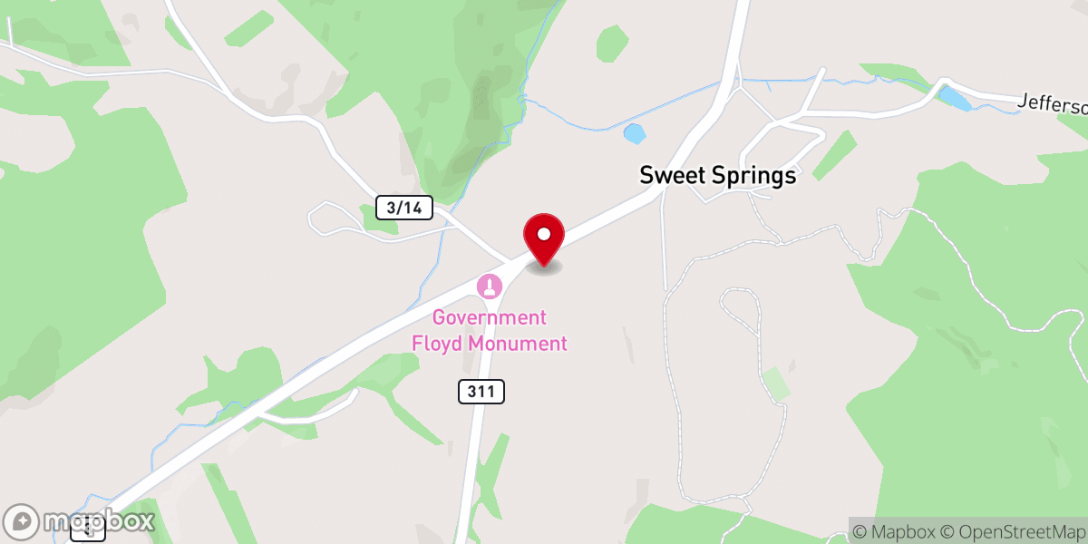 Map showing location of St John's Chapel