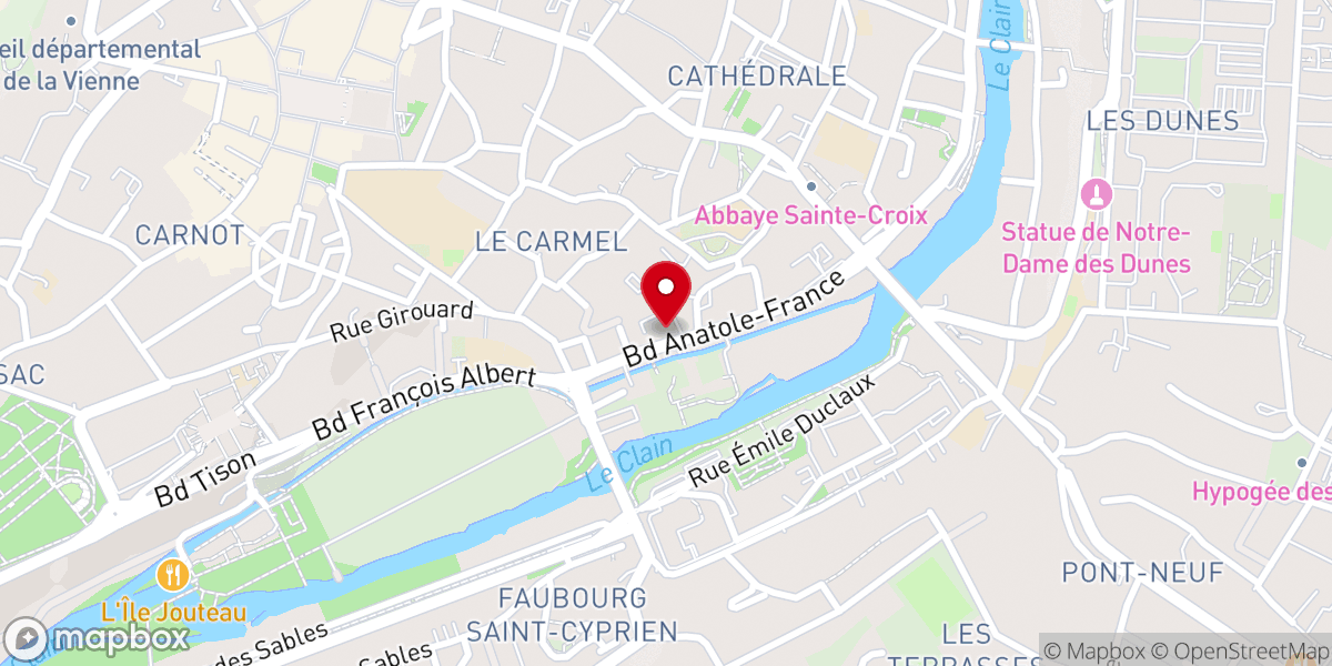 Map showing location of Maison Saint-Hilaire