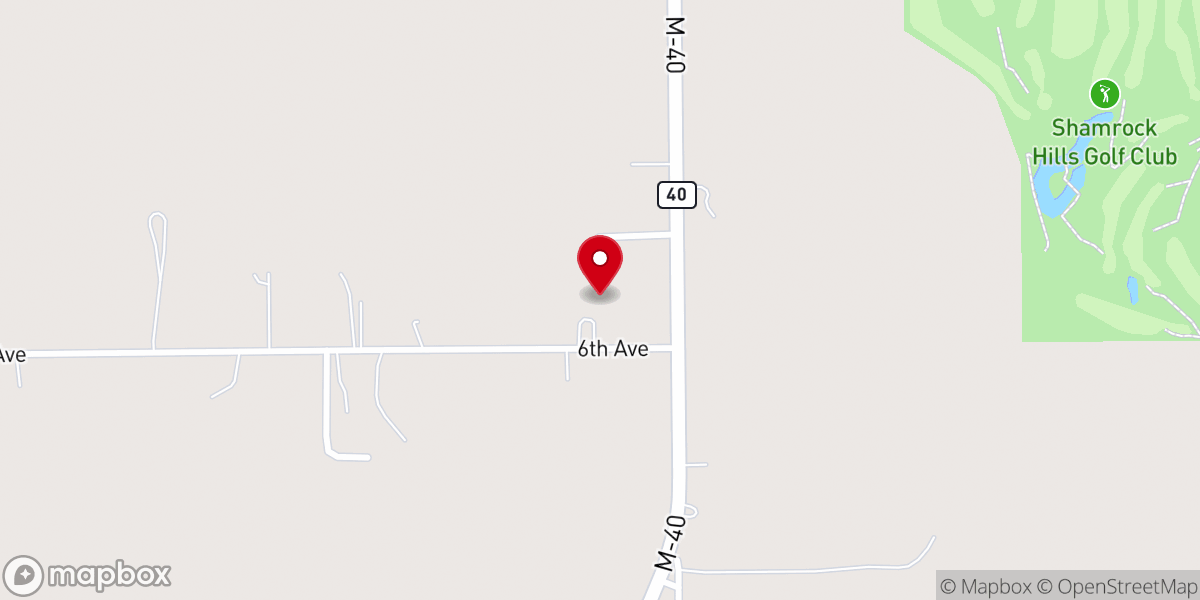 Map showing location of Gobles Seventh-day Adventist Church