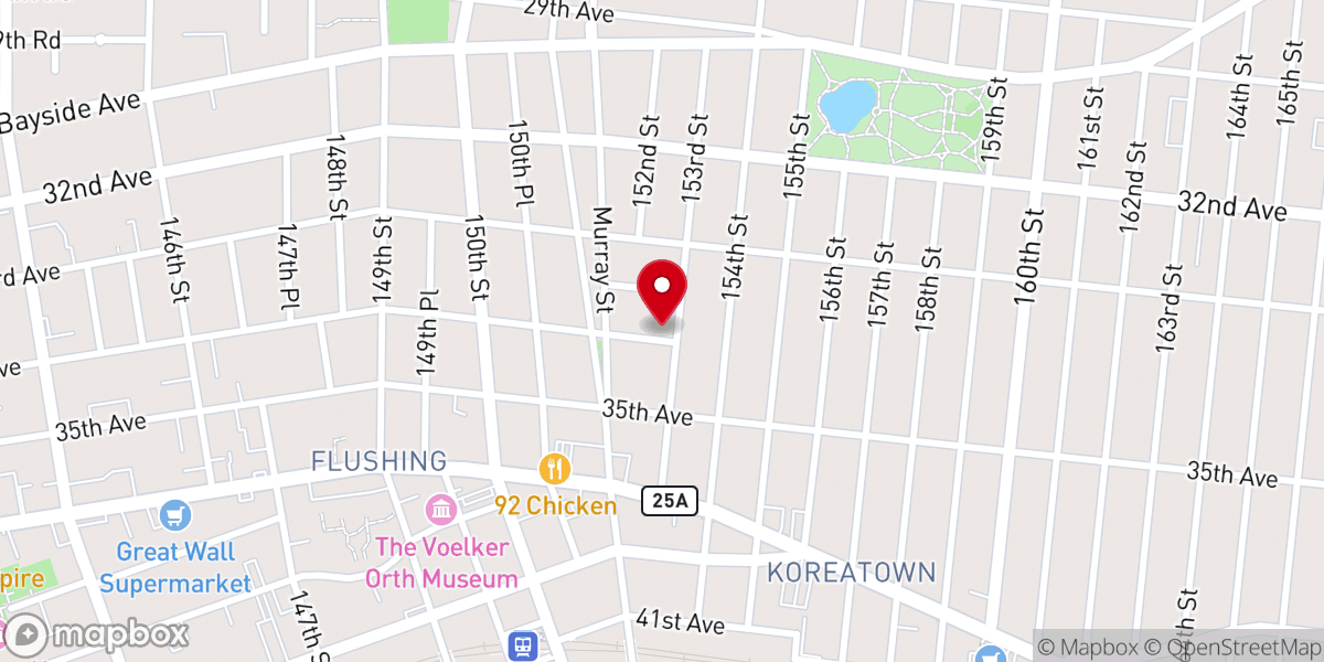 Map showing location of One World Presbyterian Church