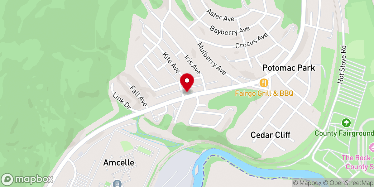 Map showing location of McKendree United Methodist Church