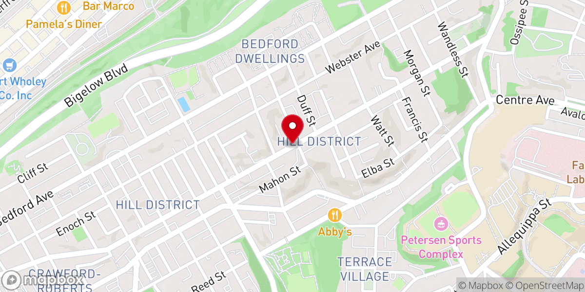 Map showing location of Hillcrest Seventh Day Adventist Church