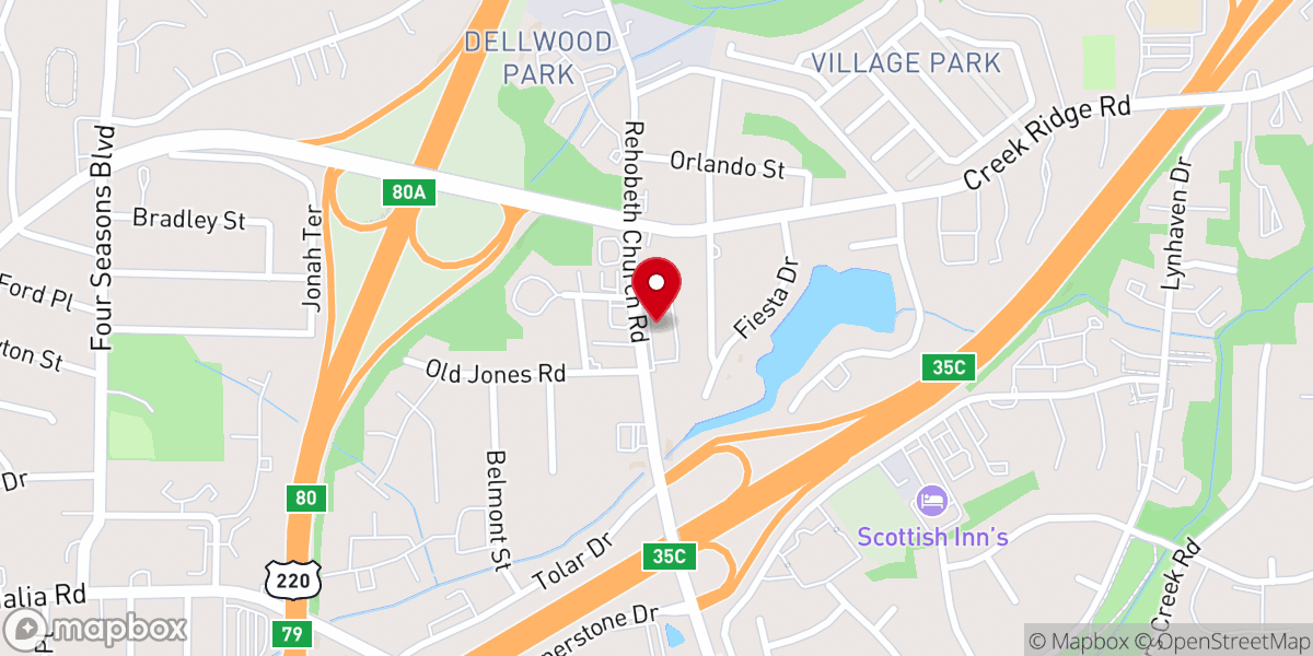Map showing location of Redeeming Life Ministries