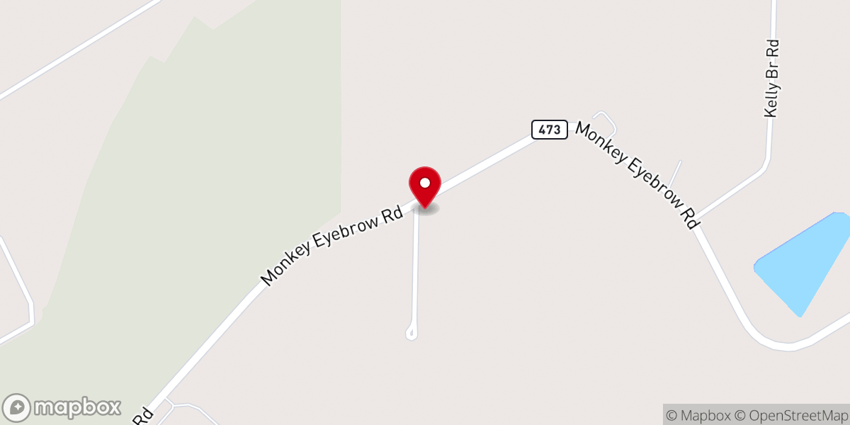 Map showing location of New Hope Baptist Parsonage
