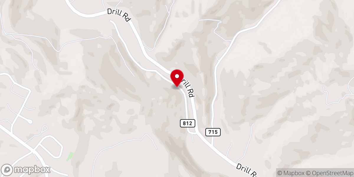 Map showing location of Jackson's Chapel Church