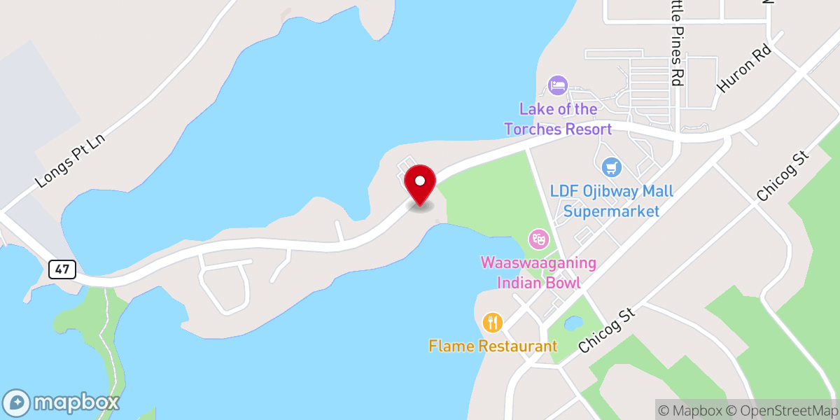 Map showing location of Community Presbyterian Church