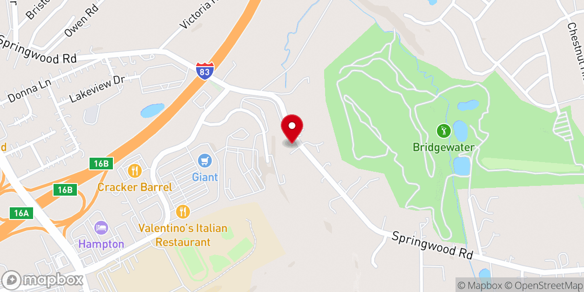 Map showing location of Springwood Chapel
