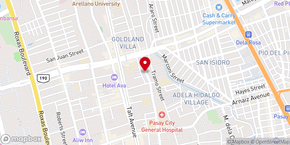 Map showing location of Victory Church International Christian Ministries