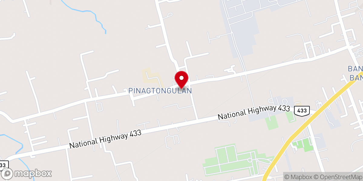 Map showing location of Sto. Niño Parish - Pinagtongulan, Lipa City, Batangas (Archdiocese of Lipa)