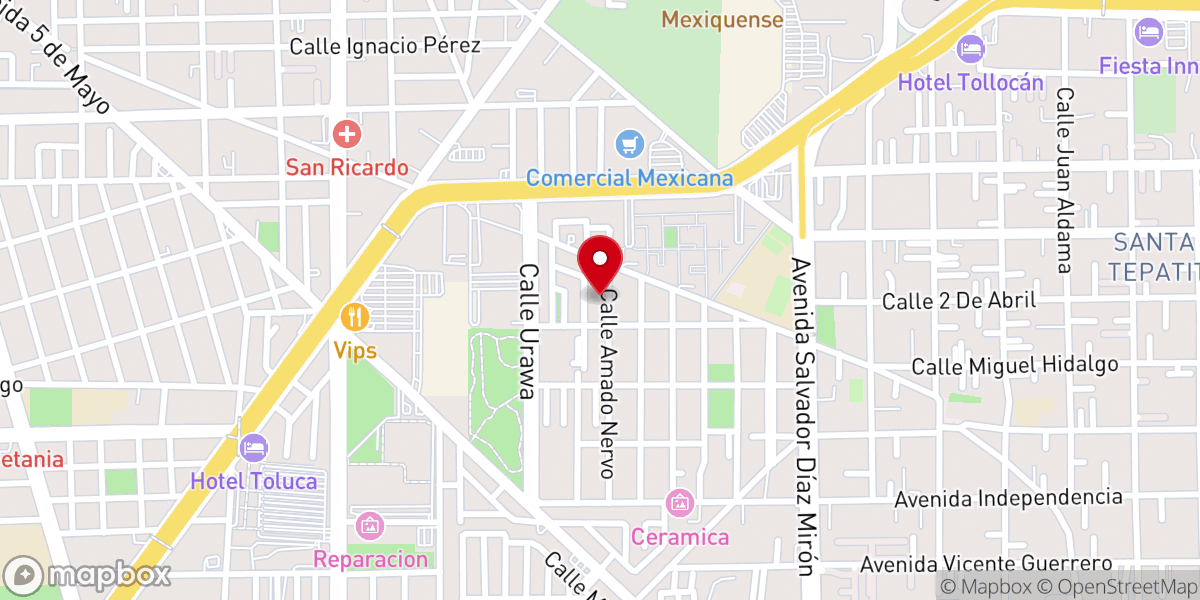 Map showing location of Centro de Vida Internacional