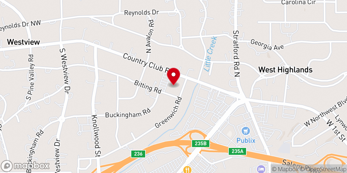 Map showing location of Christian Fountain Church