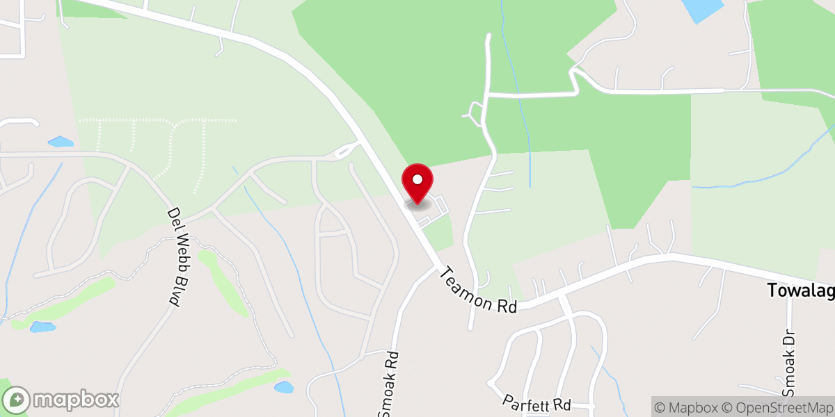 Map showing location of Eagle's Landing Baptist Church