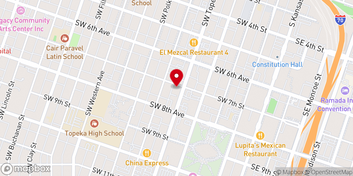 Map showing location of St John Ame Church