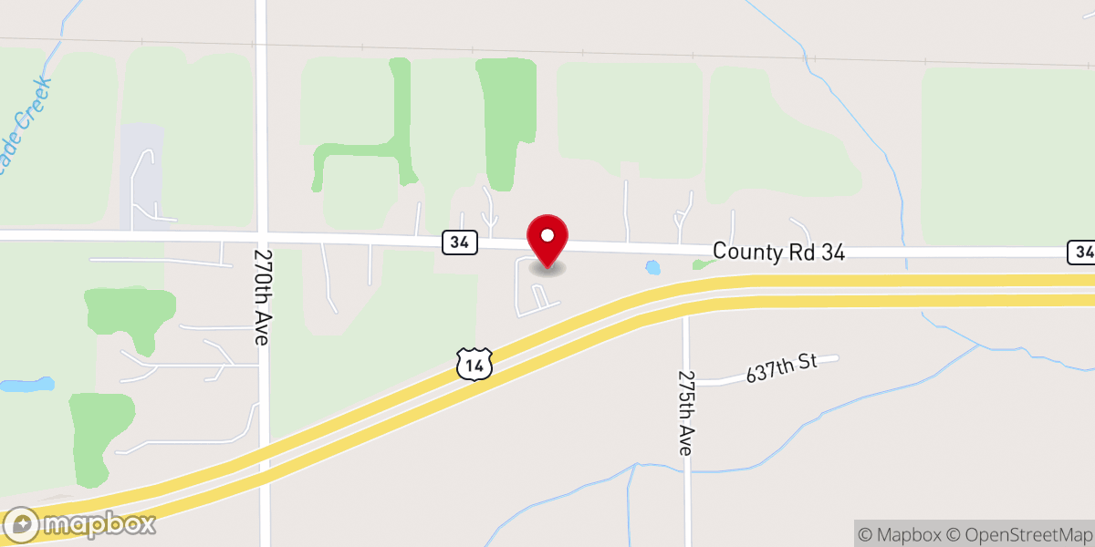 Map showing location of Community Celebration Church