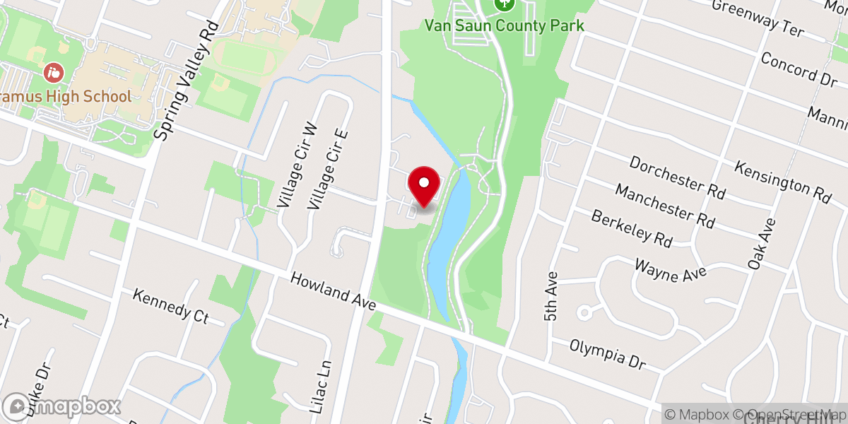 Map showing location of Church at the Crossroads