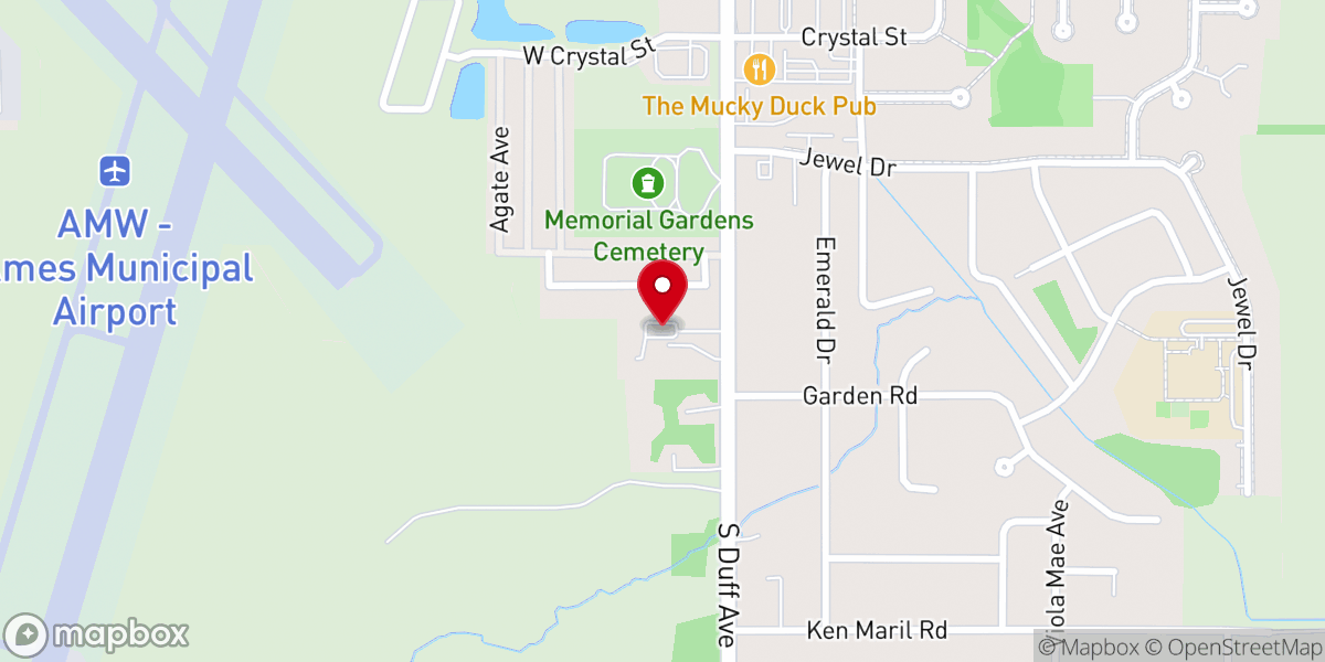 Map showing location of New Life Church