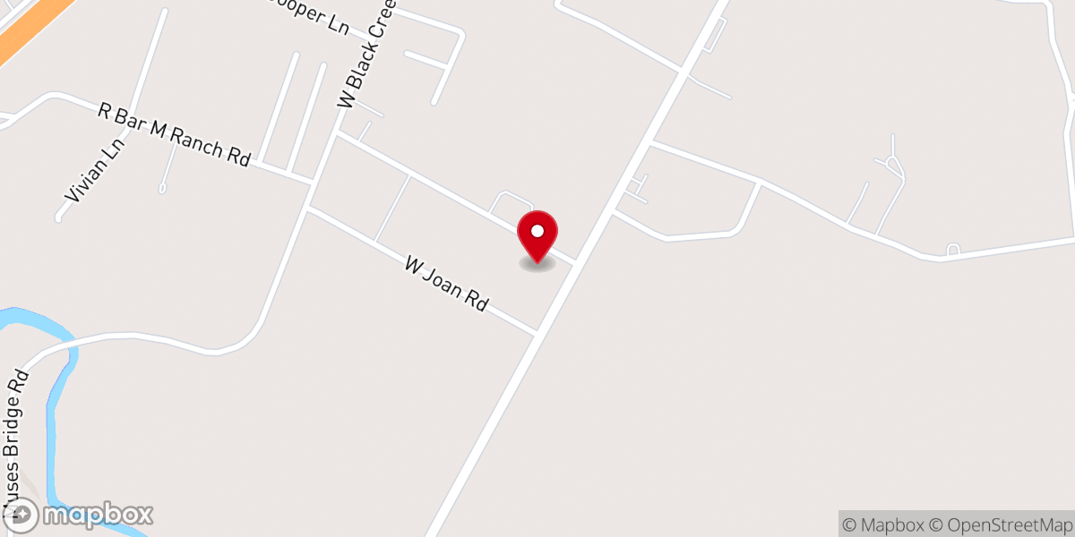 Map showing location of Community Freewill Baptist Church
