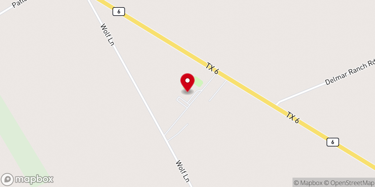 Map showing location of Top Hand Cowboy Church