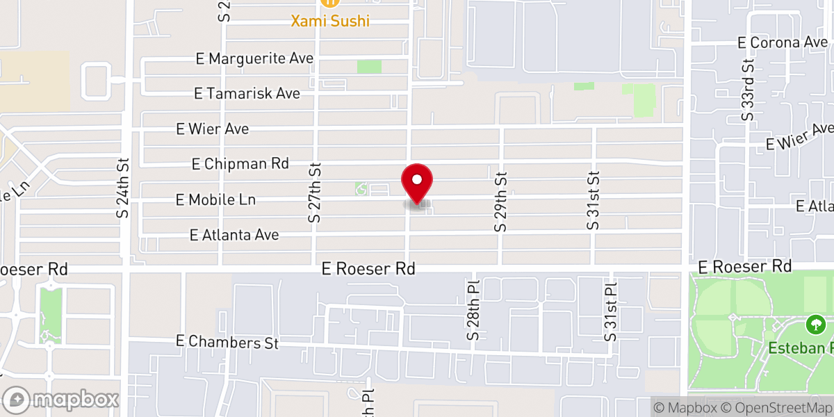 Map showing location of New Bethel Church of God in Christ