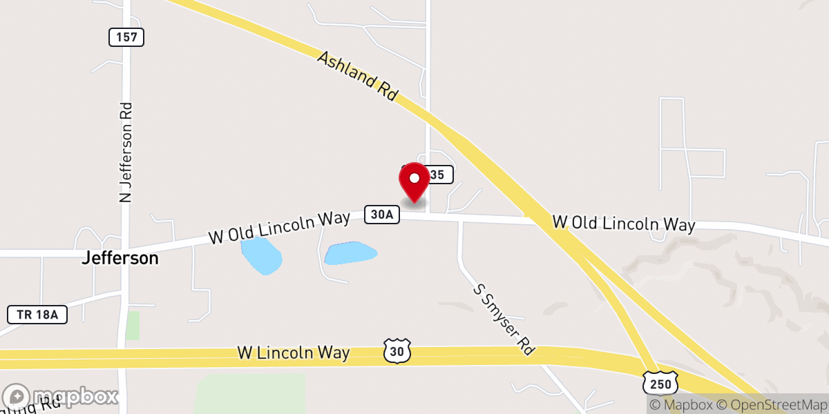 Map showing location of Oak Chapel Pantry Box
