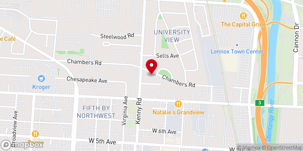 Map showing location of Holy Cross Orthodox Church