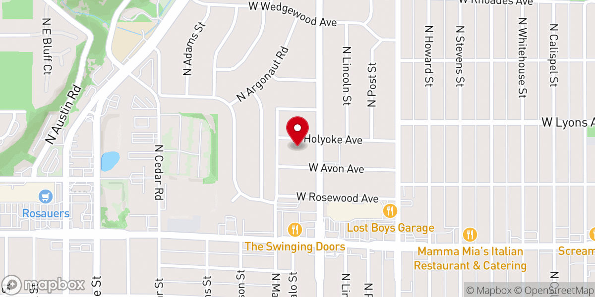 Map showing location of Spokane Linwood Seventh-day Adventist Church