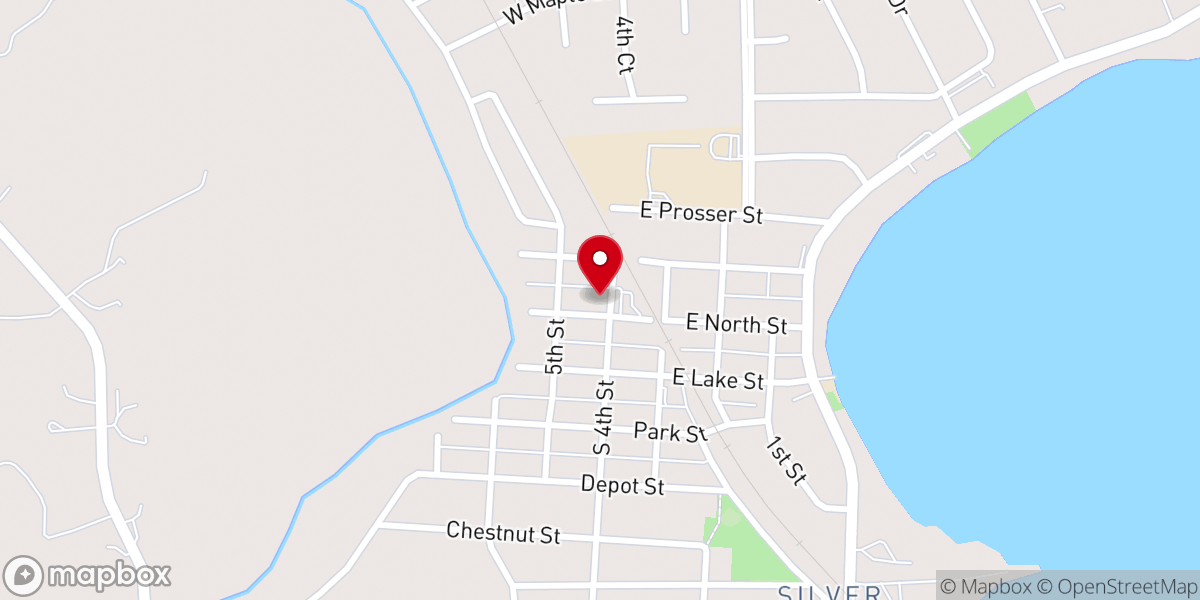 Map showing location of Community Baptist Church
