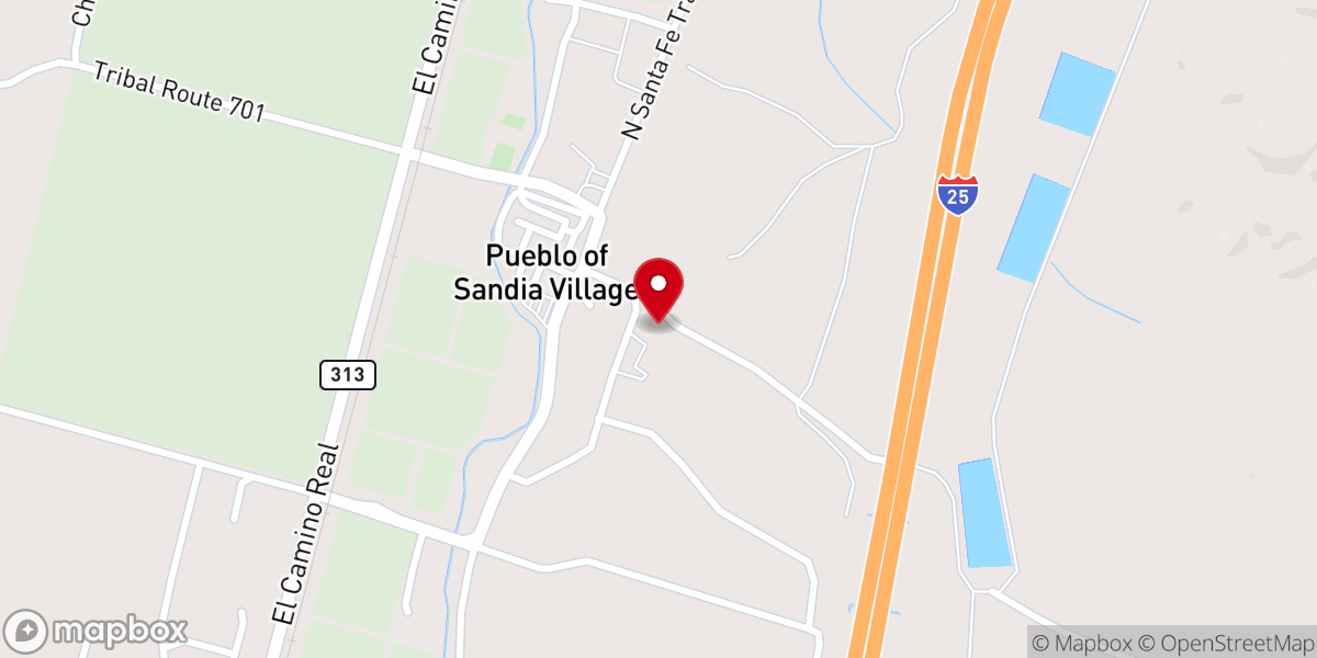 Map showing location of St. Anthony Church