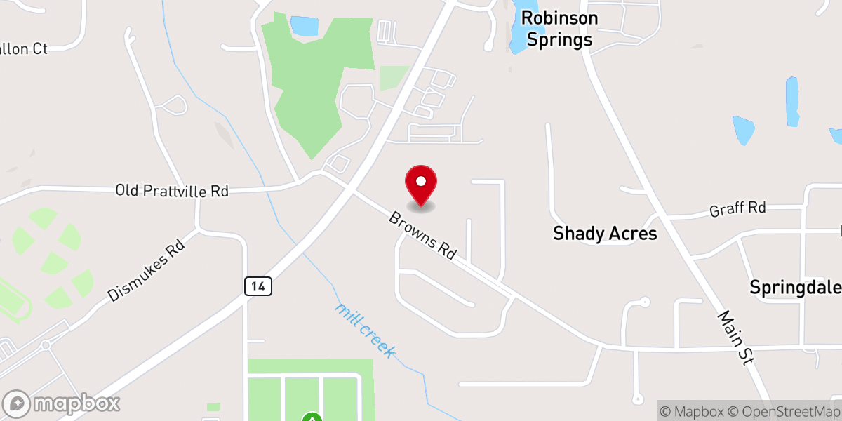 Map showing location of River Region Church of The Nazarene