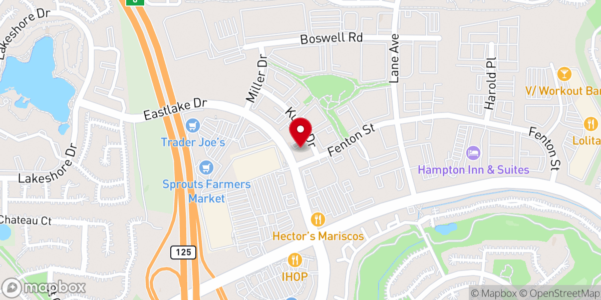 Map showing location of Rock Church Chula Vista