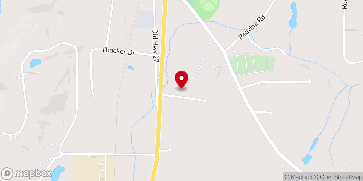 Map showing location of Northwest Georgia Baptist Association