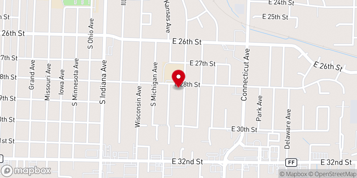 Map showing location of One Church Joplin