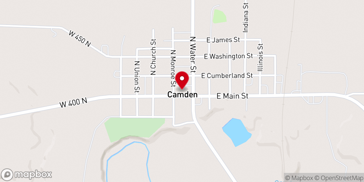 Map showing location of Camden Community Building