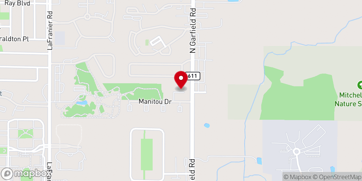 Map showing location of Fellowship Church